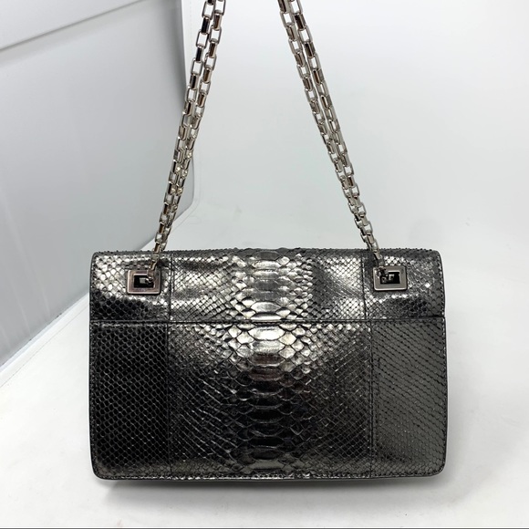 Michael Kors Collection Silver Python Handbag - Picture 2 of 10